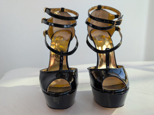 Carrie LaChance Autographed 6" Black High Heels 3 COA LMBDB