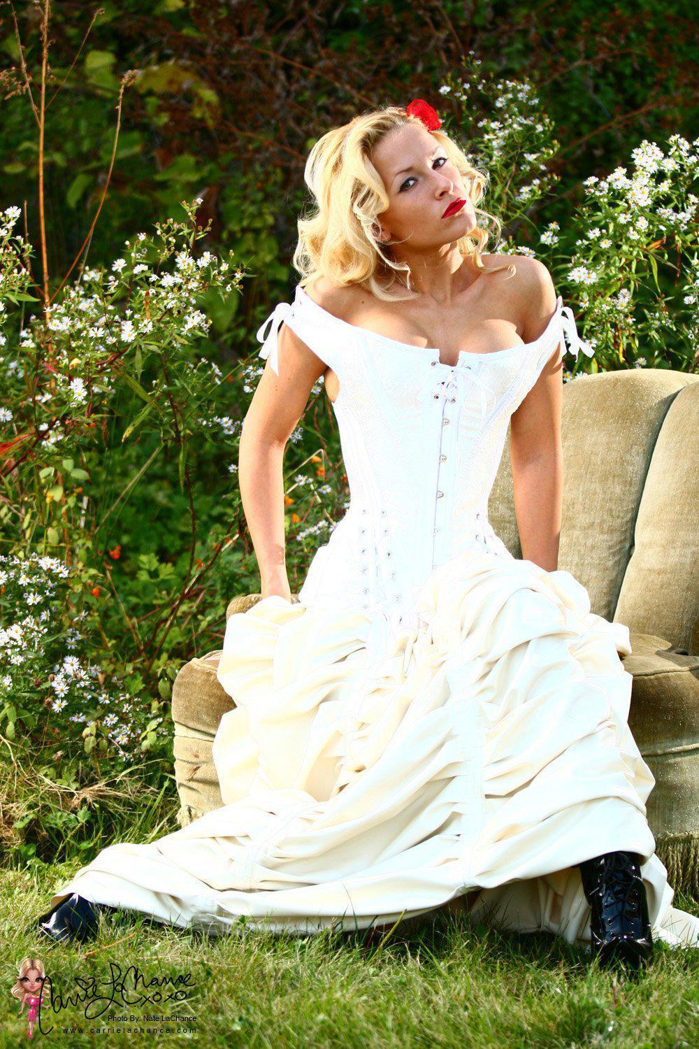 Victorian Latex Pinup Photo Set