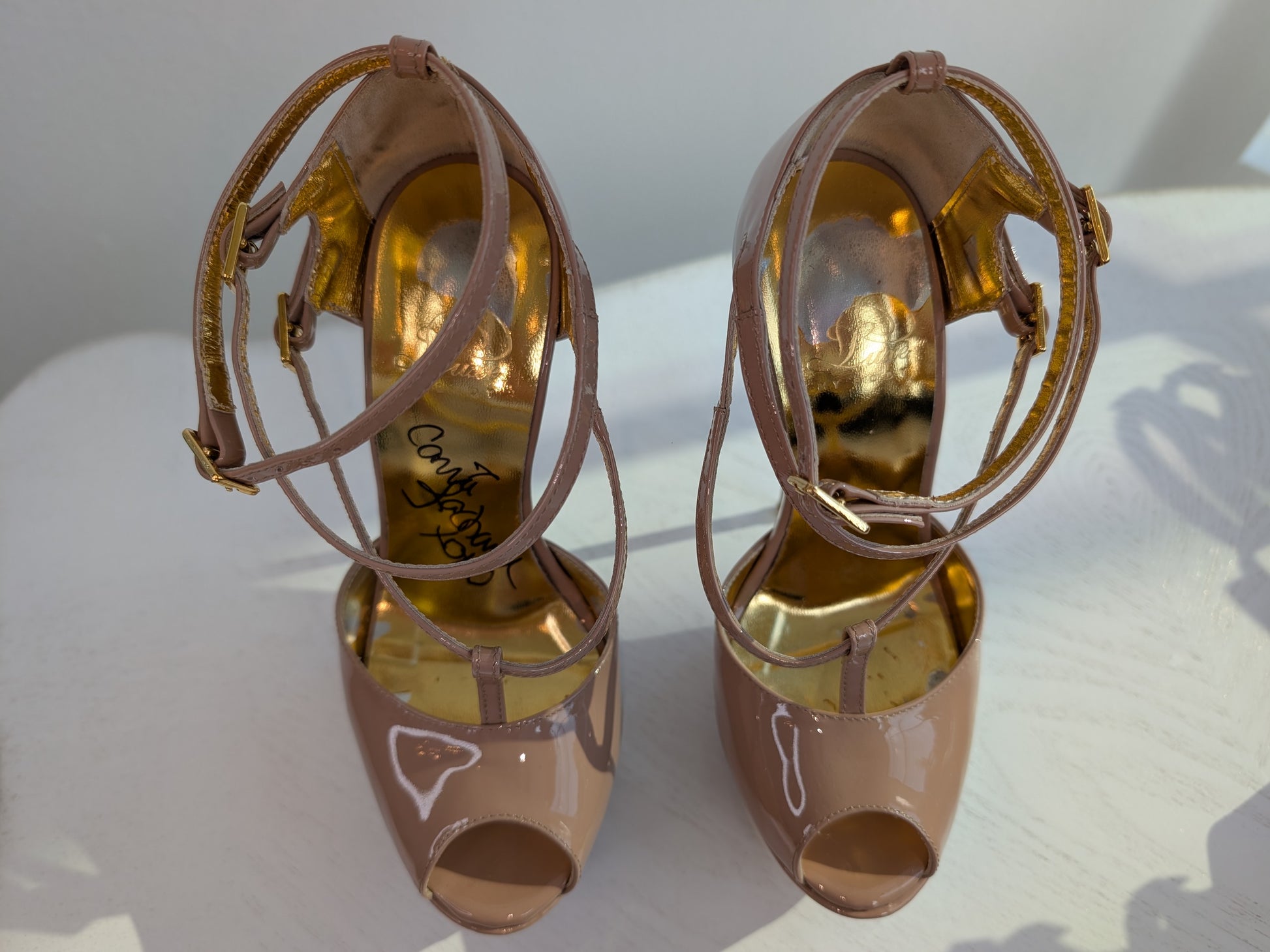 Carrie LaChance Autographed 6" Nude High Heels 3 COA LMBDN
