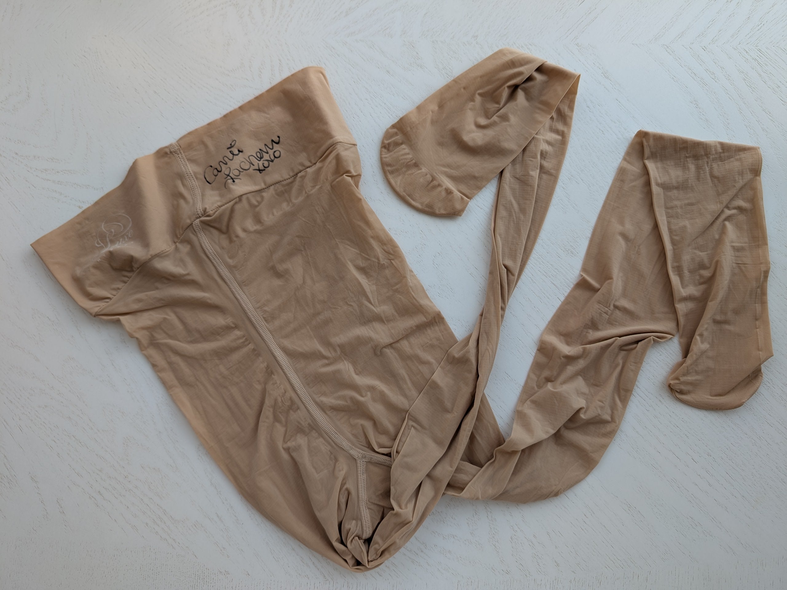 Carrie LaChance Autographed Beige Pantyhose 1 COA LMB1BE