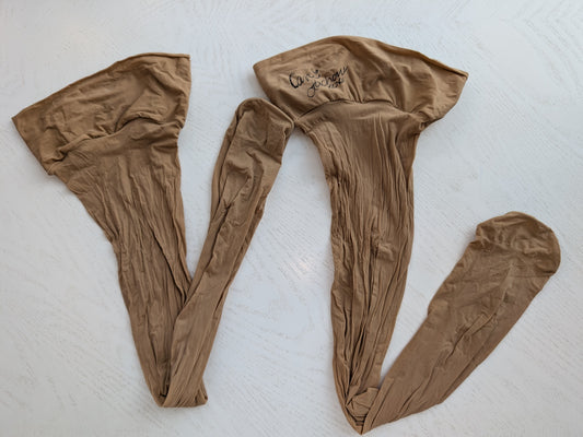 Carrie LaChance Autographed Suntan Stockings 2 COA LMB3BR